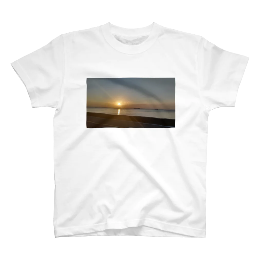 ももたんの早朝の海辺 スタンダードTシャツ