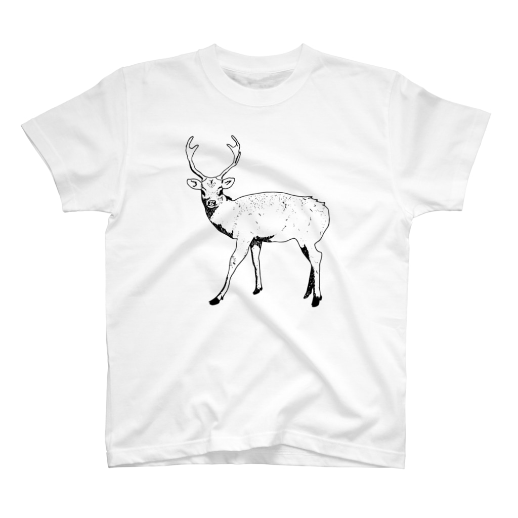 テンツクのよろず屋のふりむき鹿Tシャツ Regular Fit T-Shirt