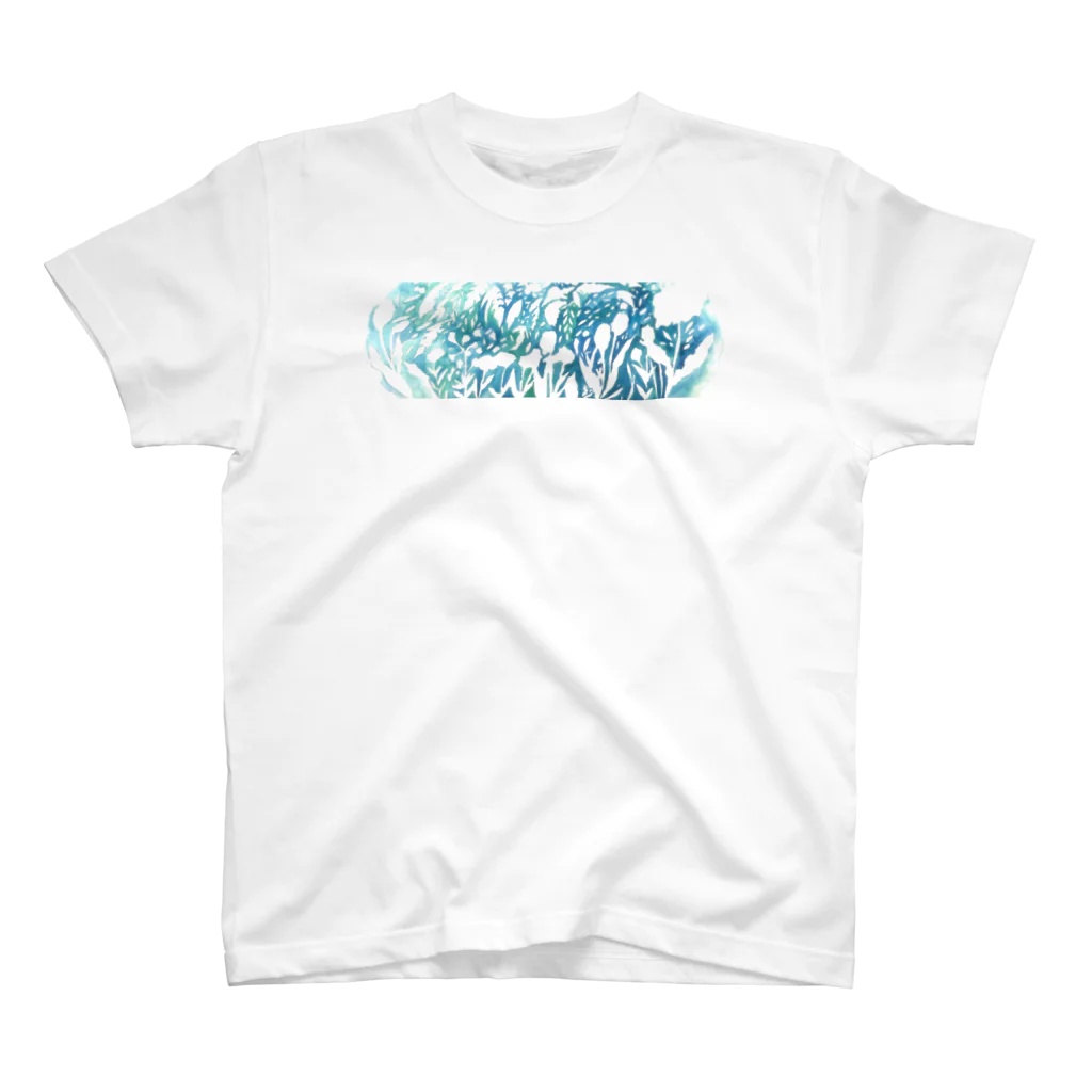 shima____の青い花 スタンダードTシャツ