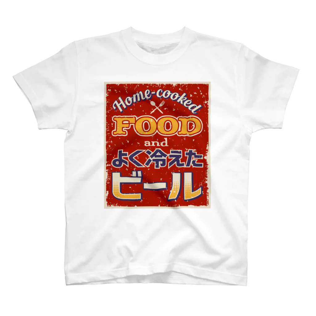 カニデザインのよく冷えたビール スタンダードTシャツ