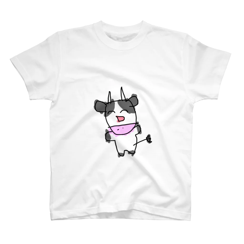 わをんのにっこりうし スタンダードTシャツ