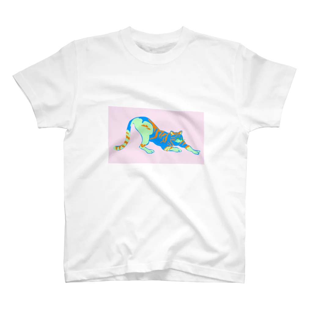 愉快なイラストグッズの猫のイラスト Regular Fit T-Shirt