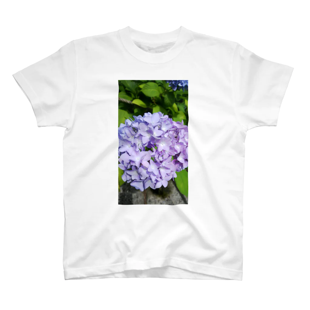 harupink🌸ペット似顔絵illustのパステルパープルな紫陽花 Regular Fit T-Shirt