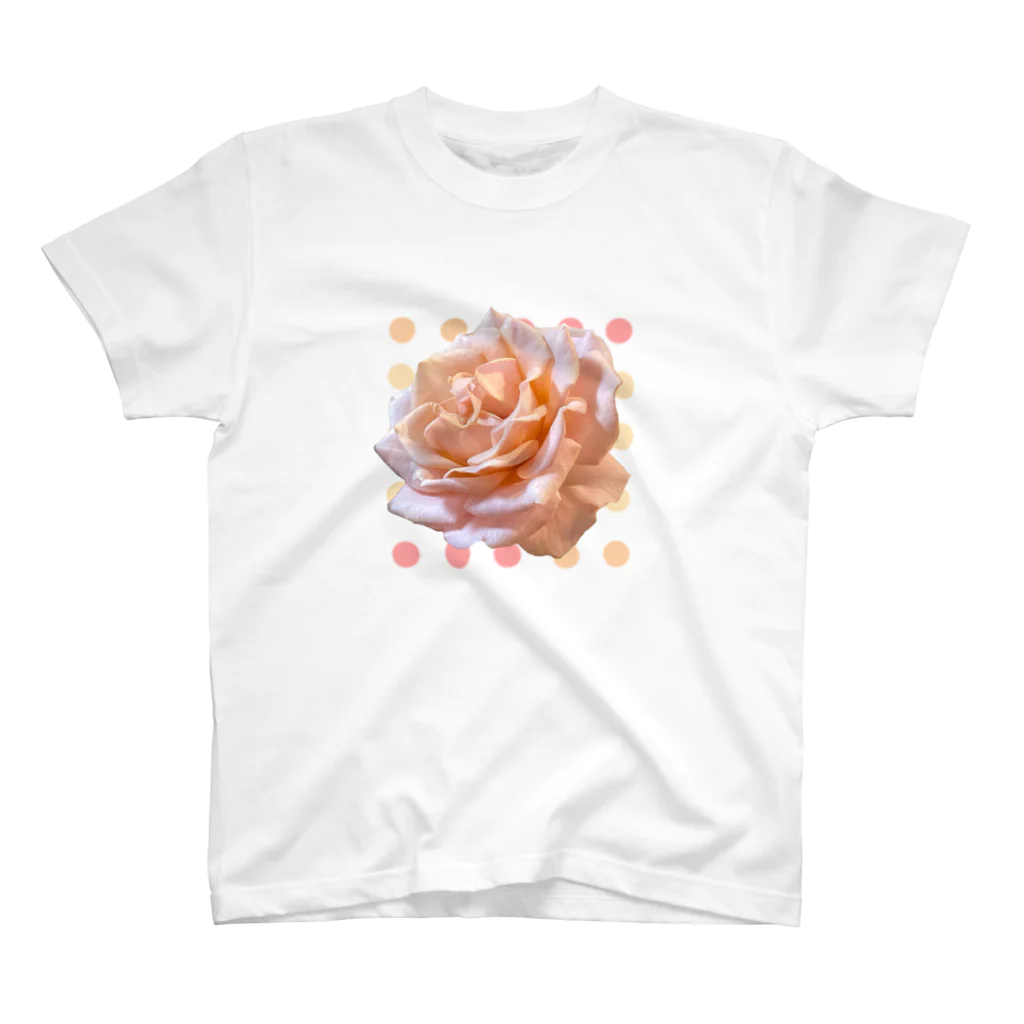 ゆきやなぎのDOT and Pink ROSE スタンダードTシャツ