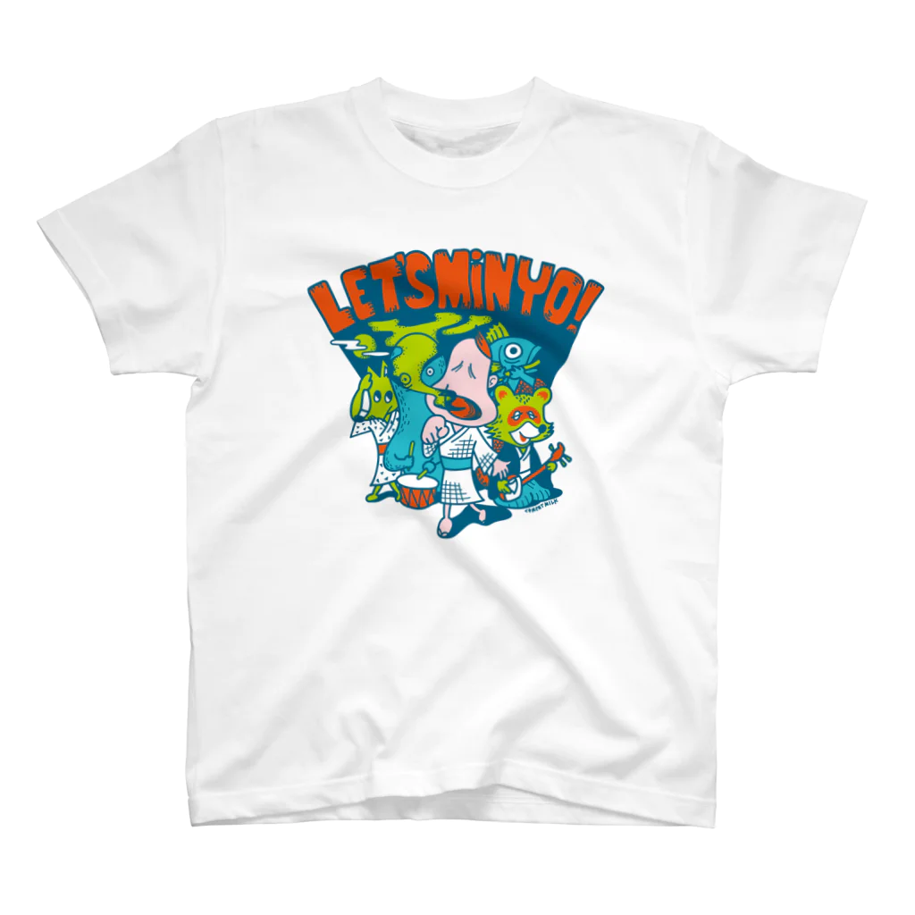 cementmilk WEBショップのLET'S MINYO! スタンダードTシャツ