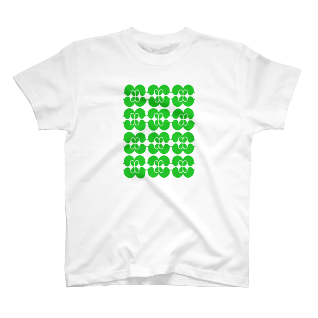 かえるのてぶくろの癒しの緑 スタンダードTシャツ