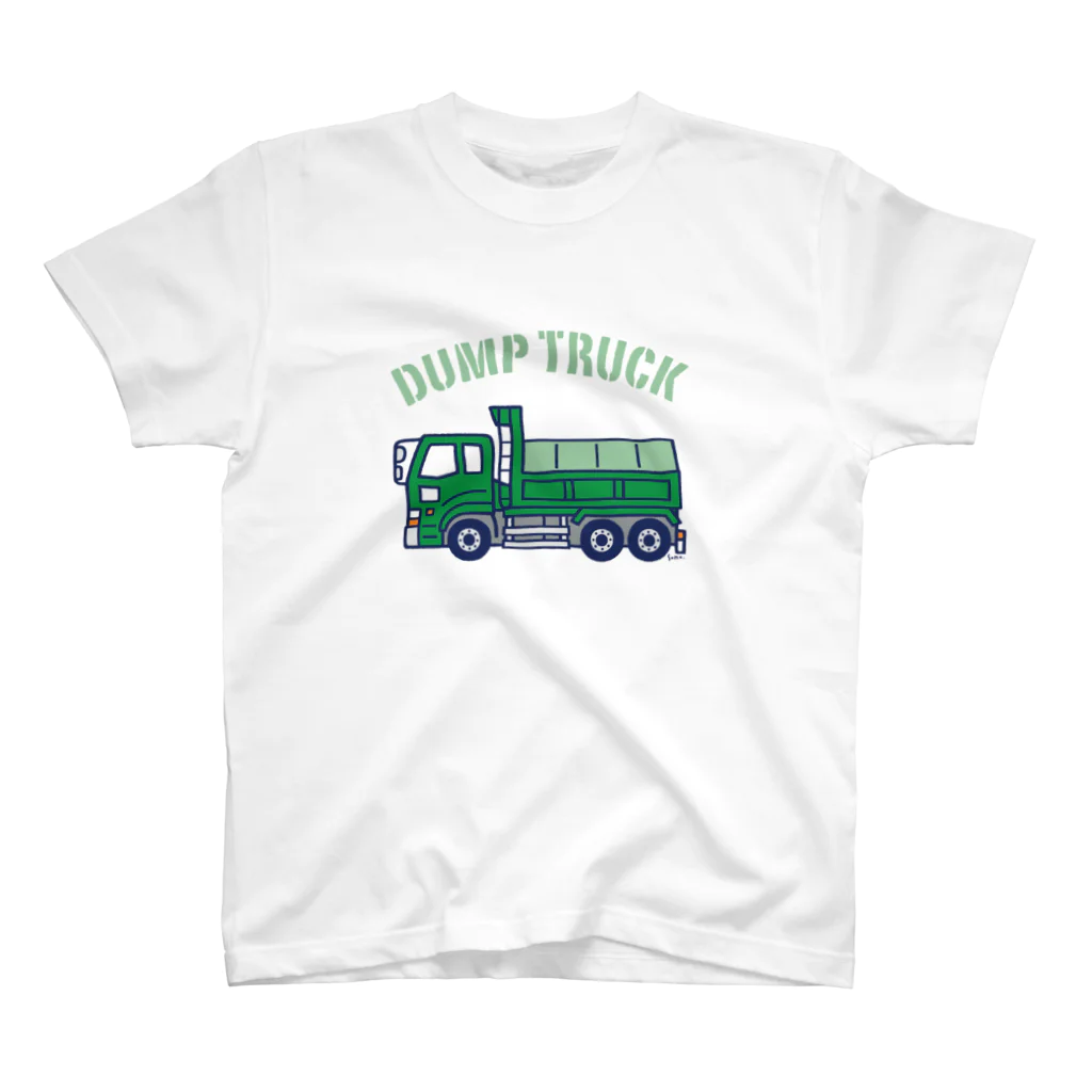 さはらそのこ｜イラストレーターのダンプカー　Dump Truck　濃色 Regular Fit T-Shirt