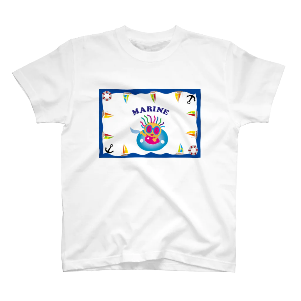 ジルトチッチのデザインボックスのクレコちゃん海へ行く！ スタンダードTシャツ