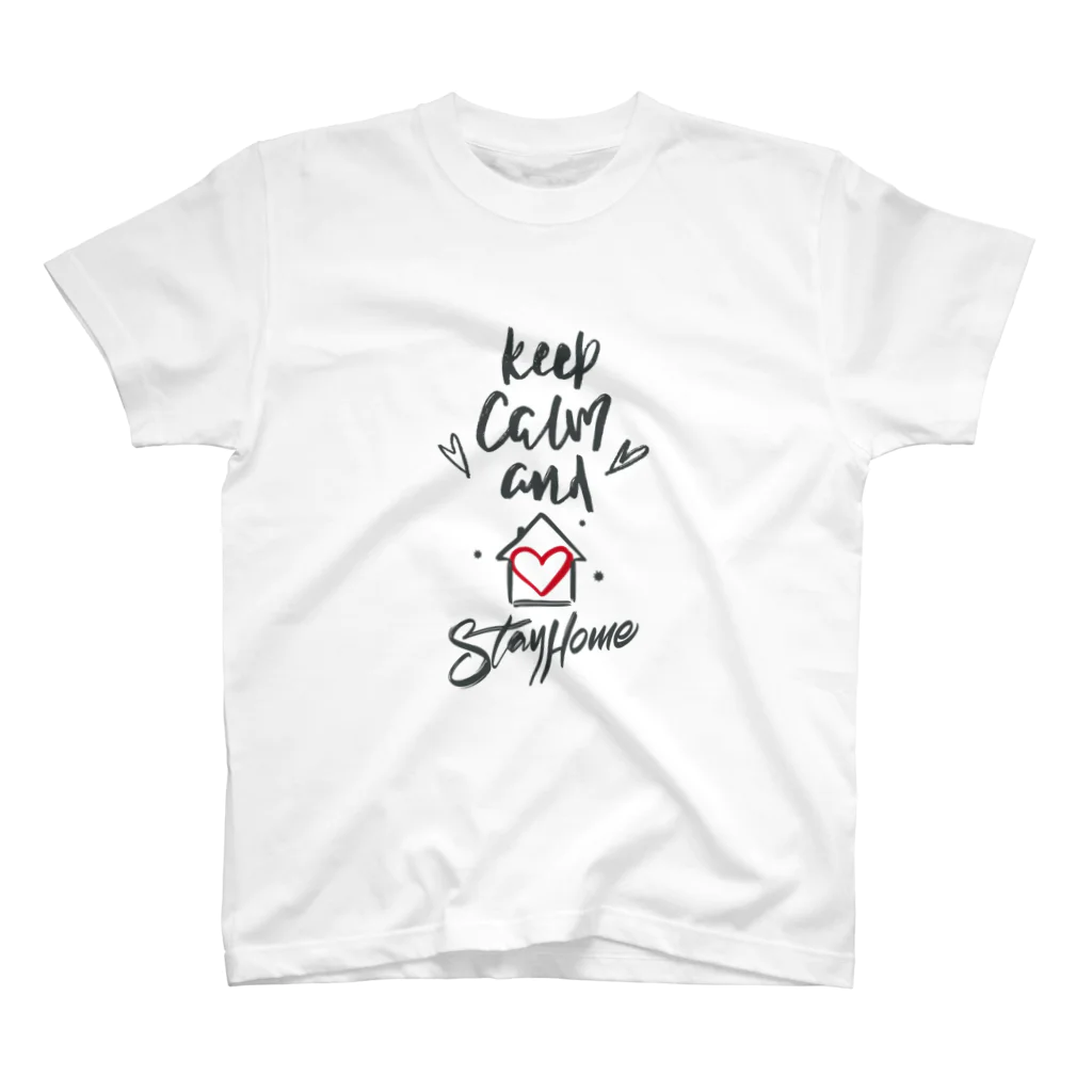 シェアメディカルブランドショップのKeep Calm and Stay Home スタンダードTシャツ