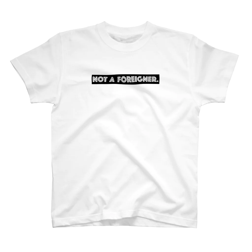 mincora.の外人ではない NOT A FOREIGNER. - black ver. 02 - Regular Fit T-Shirt