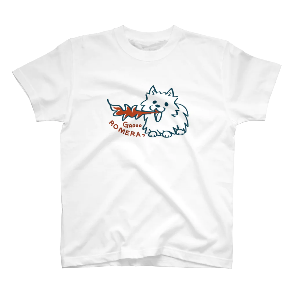 イラスト MONYAAT のポメラニアンは仕事中 スタンダードTシャツ