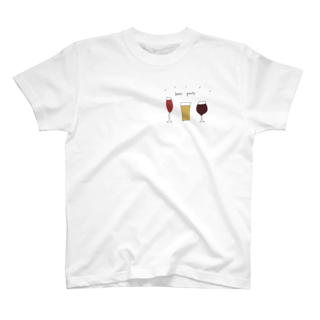 ビールと自然の雑貨店のbeer party Regular Fit T-Shirt