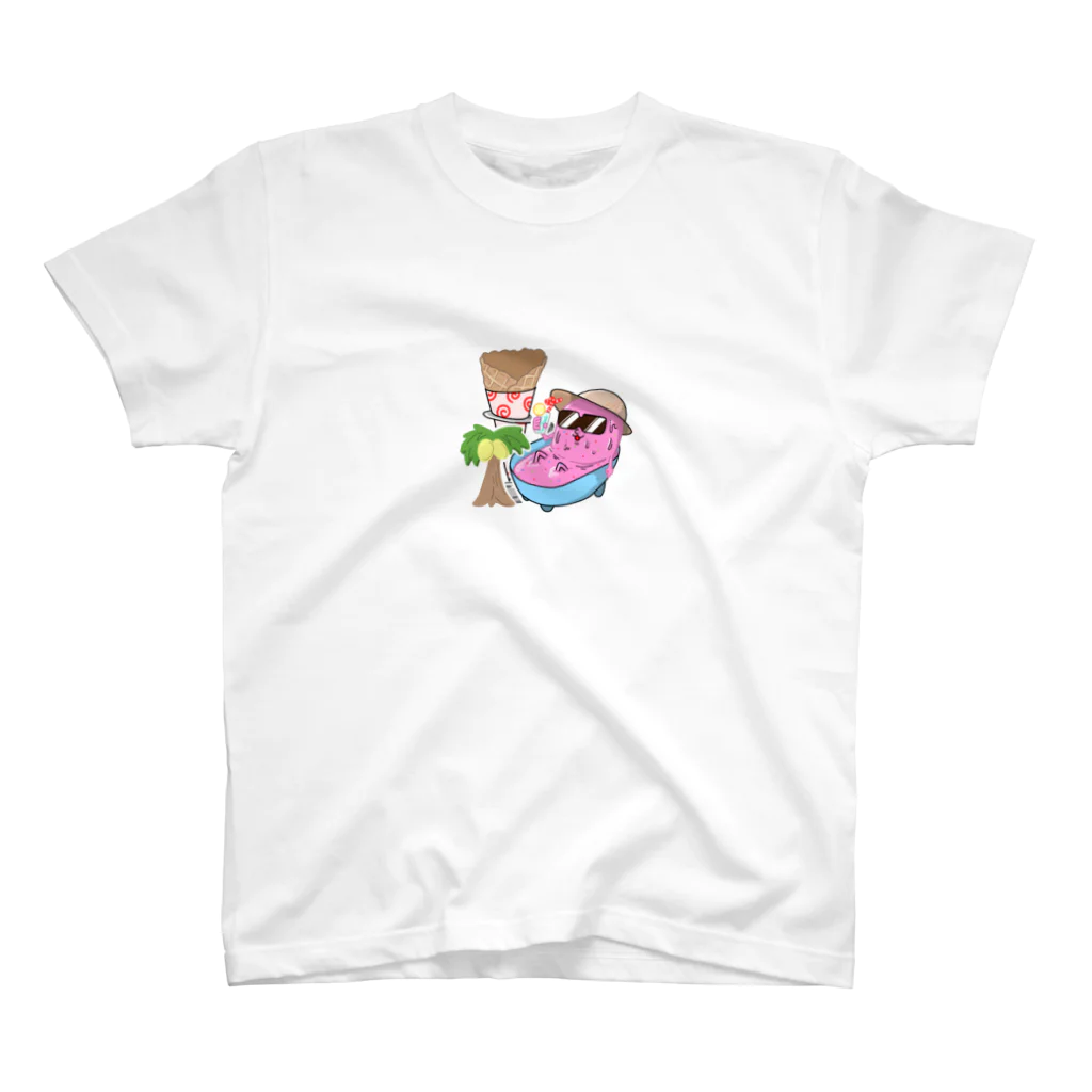 H'WOOD DATEの真夏のピンクアイスくん Regular Fit T-Shirt