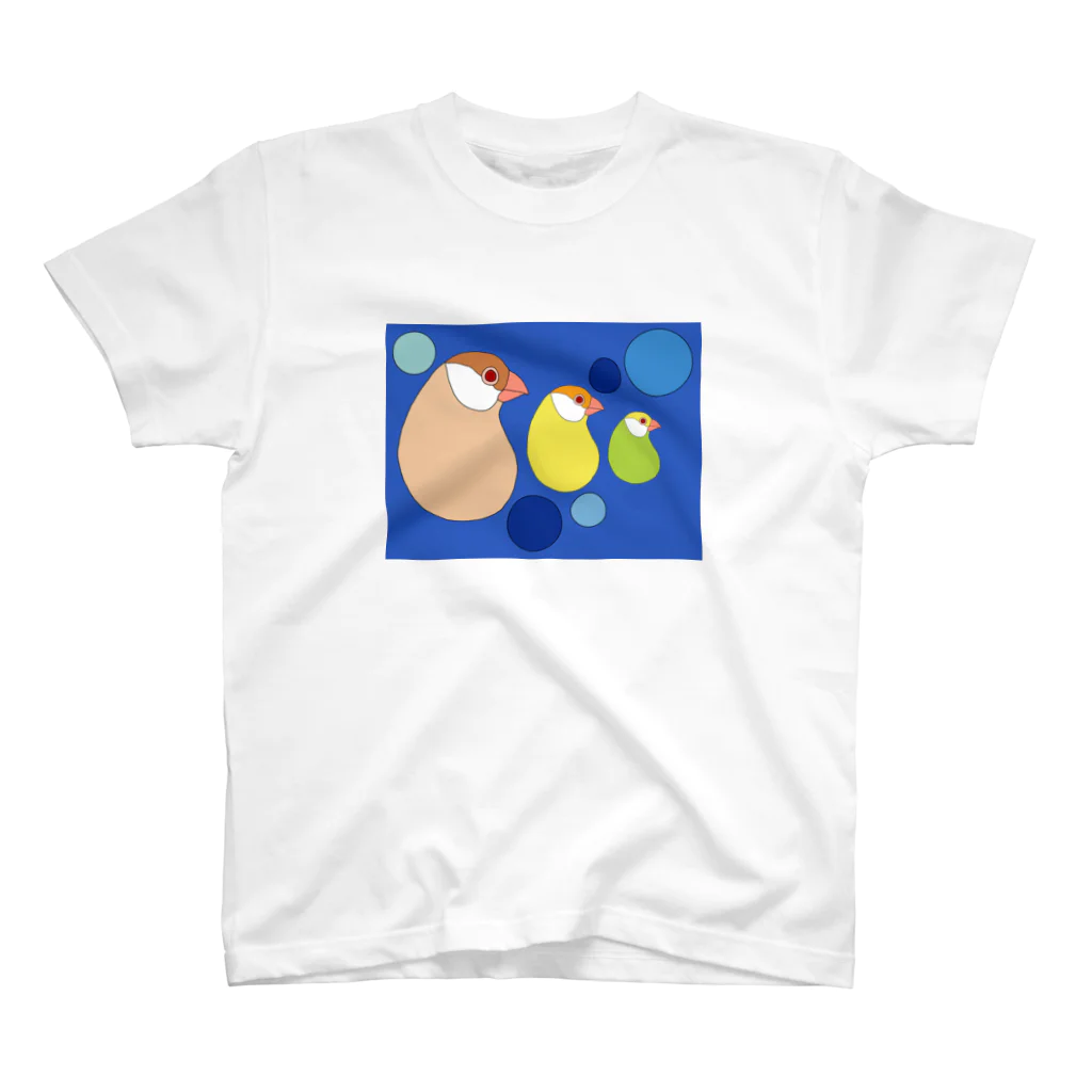 ｱﾔポﾝﾇ𓅸のカシューナッツ文鳥 スタンダードTシャツ