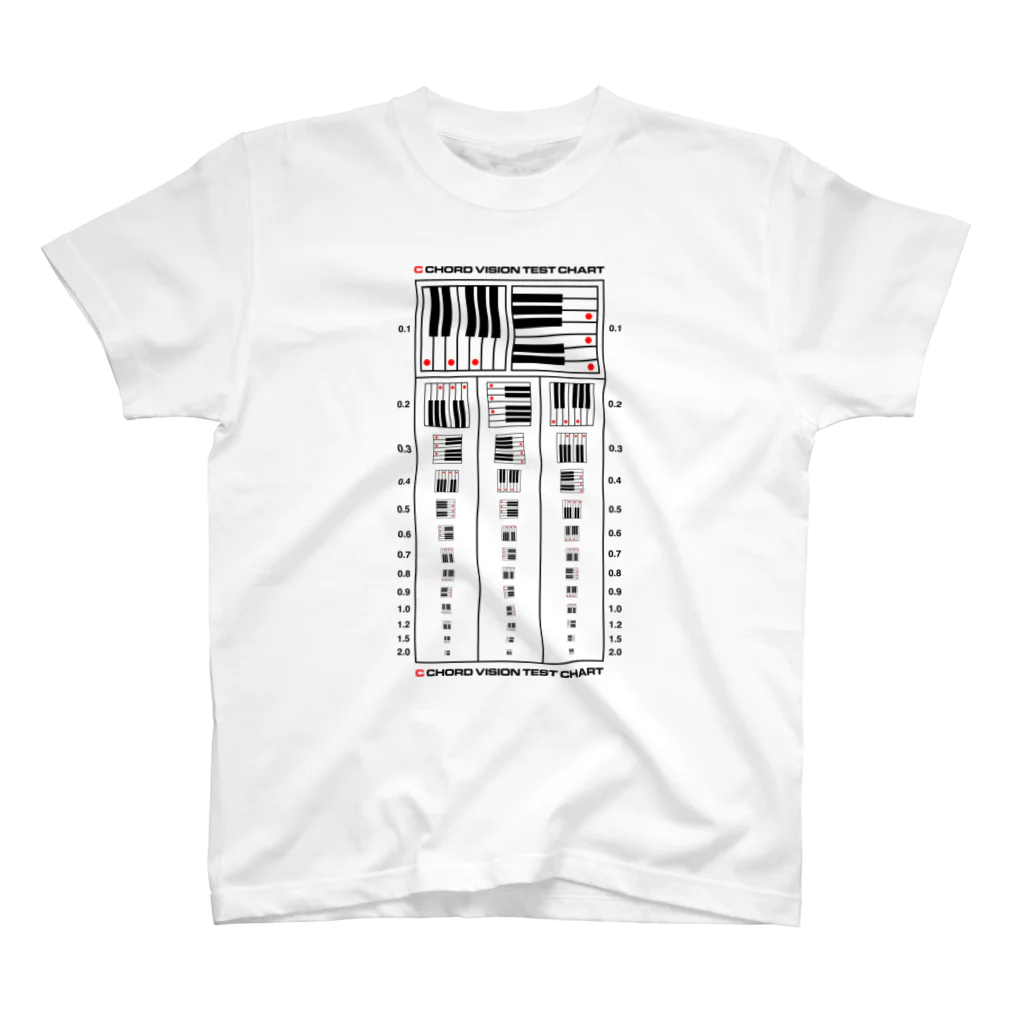 よシまるシンのCコード視力検査表 スタンダードTシャツ