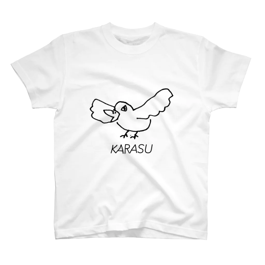 ナナの絵のカラス スタンダードTシャツ