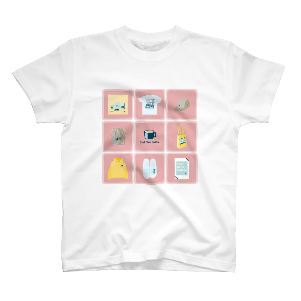 Teal Blue CoffeeのTealBlueItems _Cube PINK Ver. Regular Fit T-Shirt