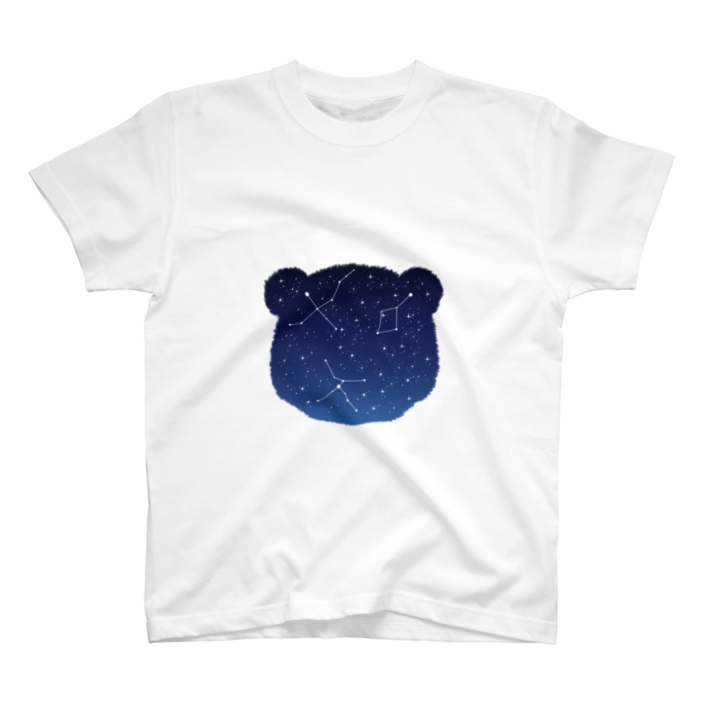 Tanaka Zabieru パンダショップのパンダと夏の大三角 Regular Fit T-Shirt