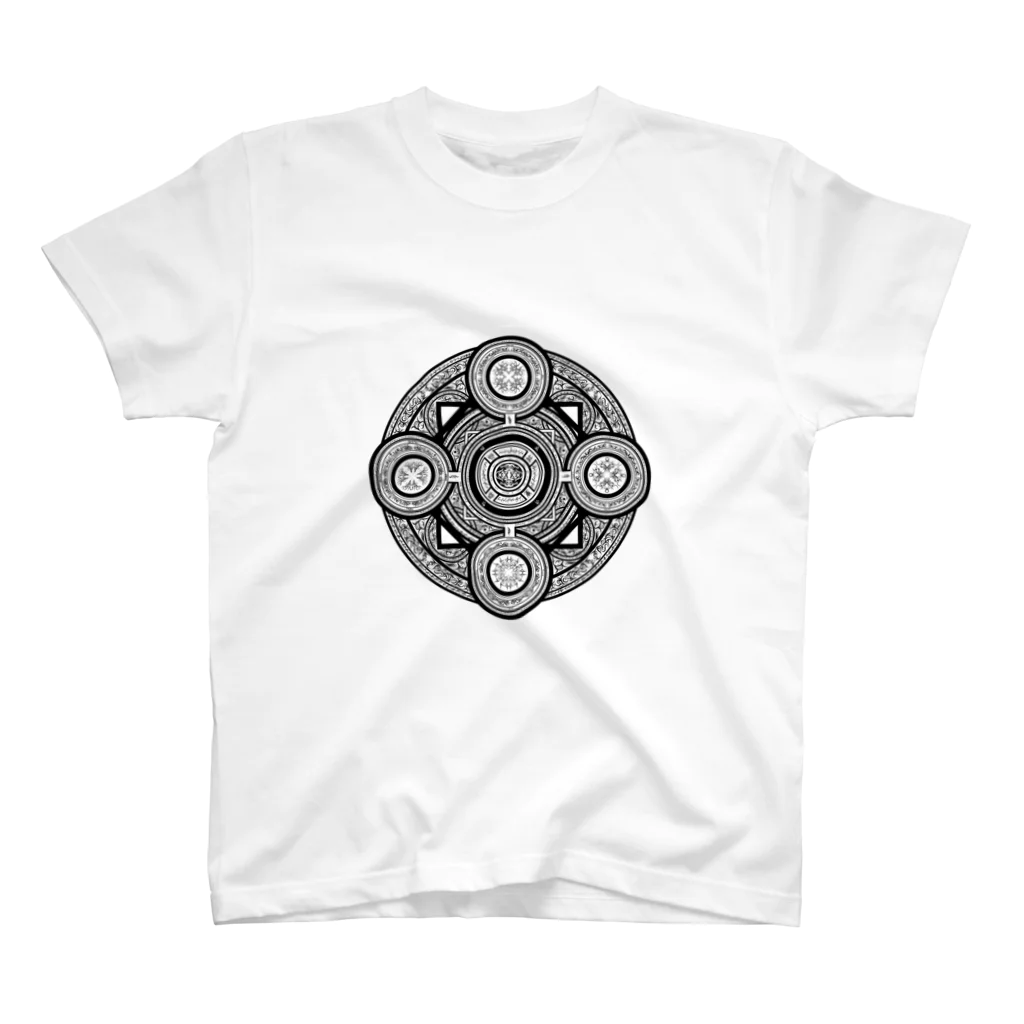 Ny:ニィの魔法陣#001黒字 スタンダードTシャツ