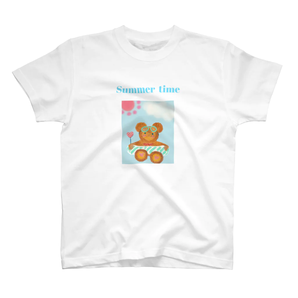 merryG    のモコモコのくま  サマータイム スタンダードTシャツ