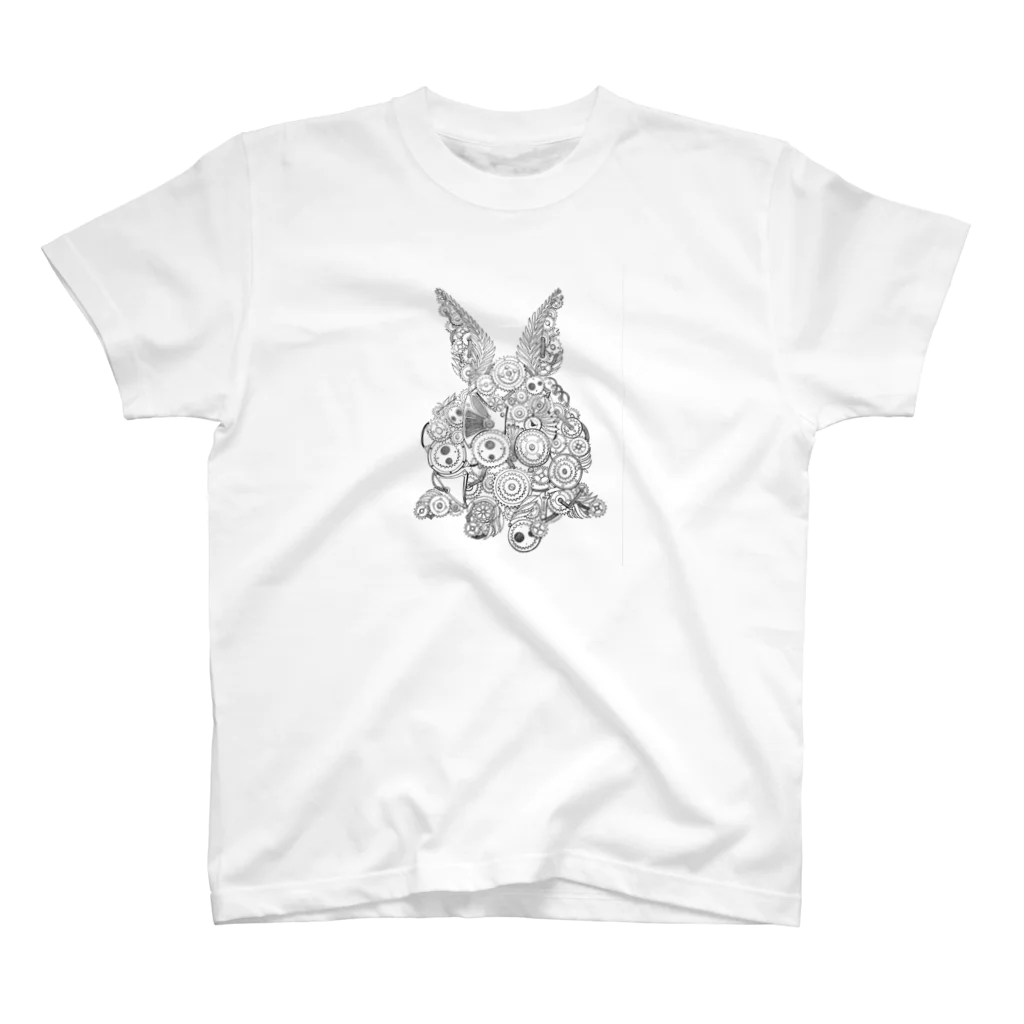 riripoca☆satoaのスチームパンクのうさぎ🐰 スタンダードTシャツ