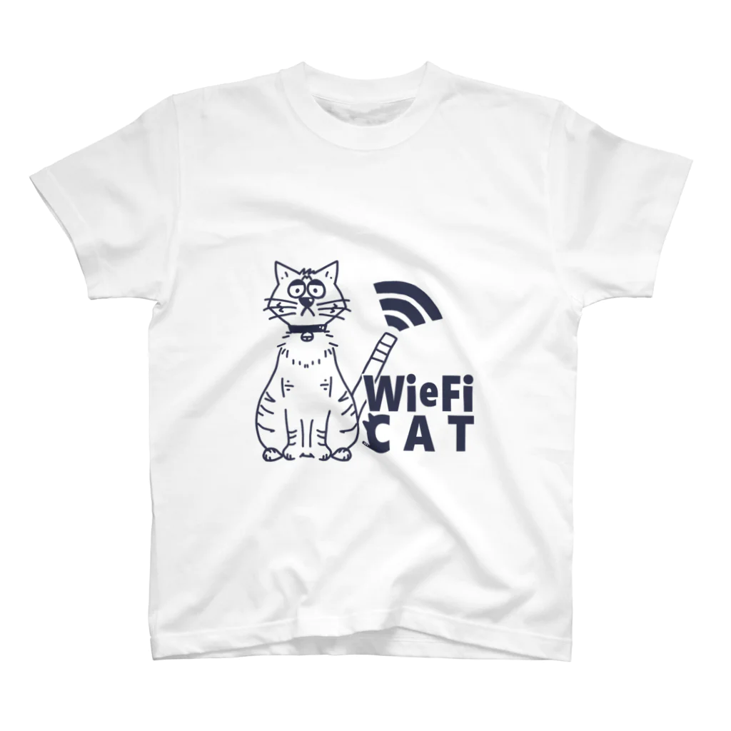 なかしま わか🦀のWieFi CAT（ウィーフィーキャット）  スタンダードTシャツ