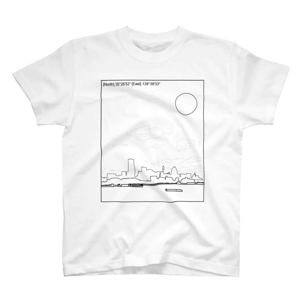 ご当地Tシャツ屋さん⁑HOMETOWN-Tshirtの横浜　YOKOHAMA　CITY　T スタンダードTシャツ