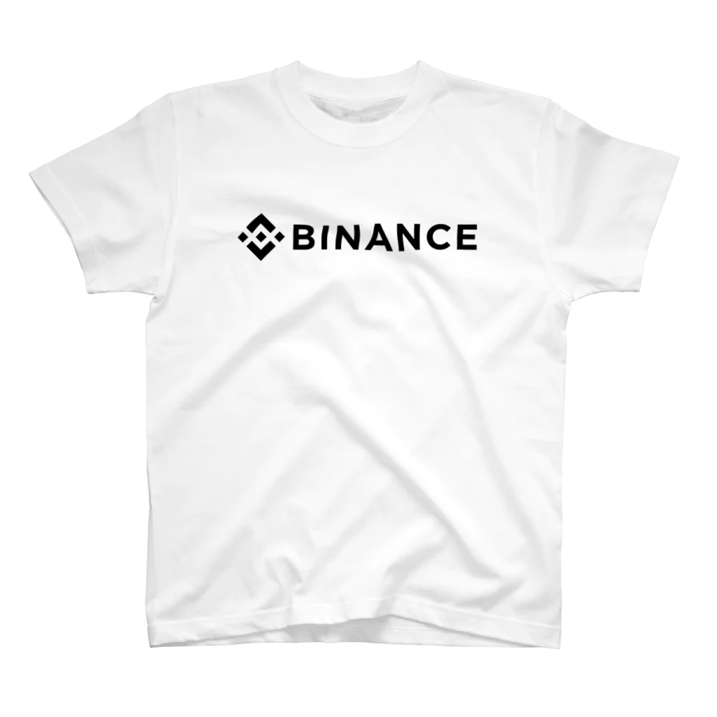 FUNNY JOKESのBINANCE-バイナンス- 黒ロゴ Regular Fit T-Shirt