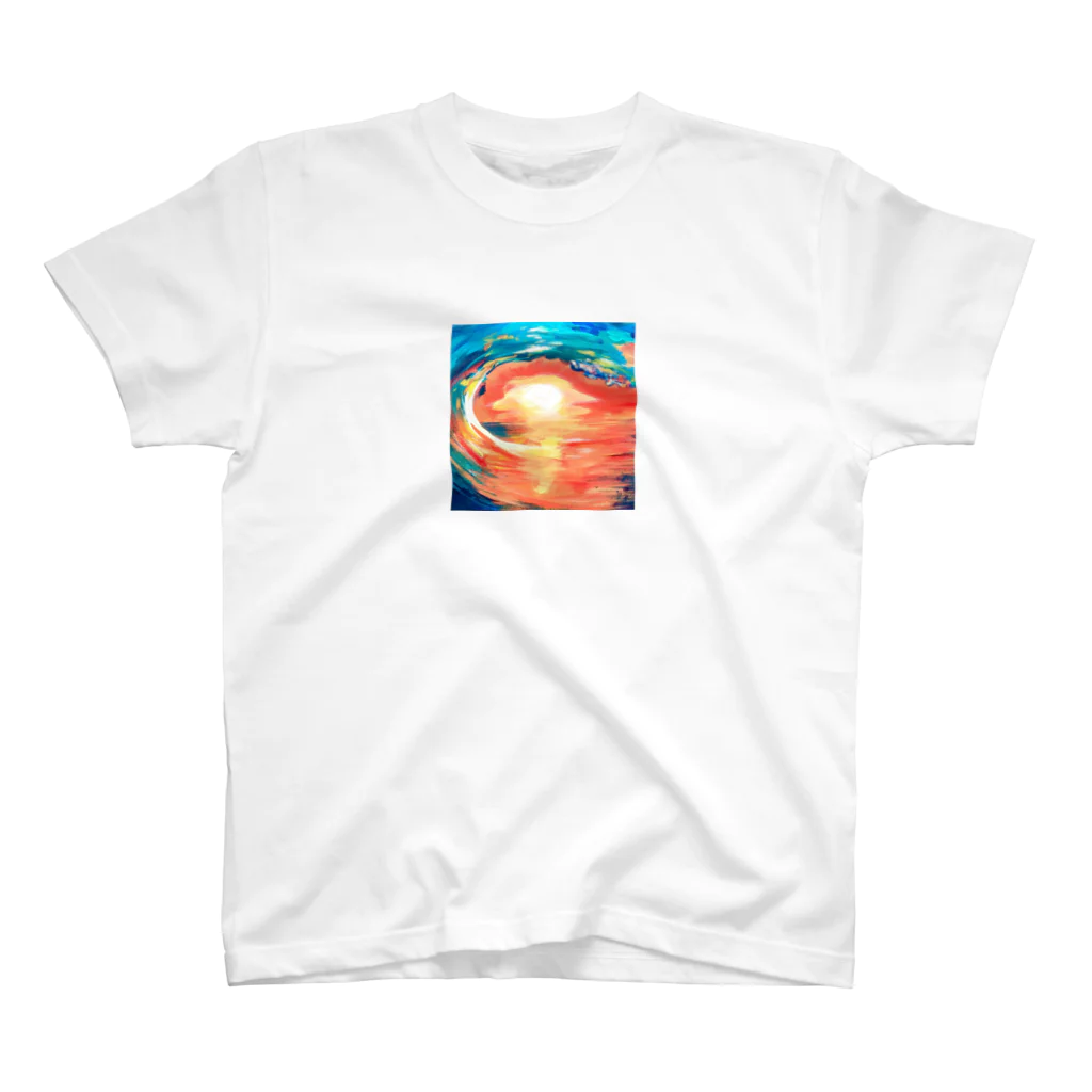 lukisartのsunset surf スタンダードTシャツ