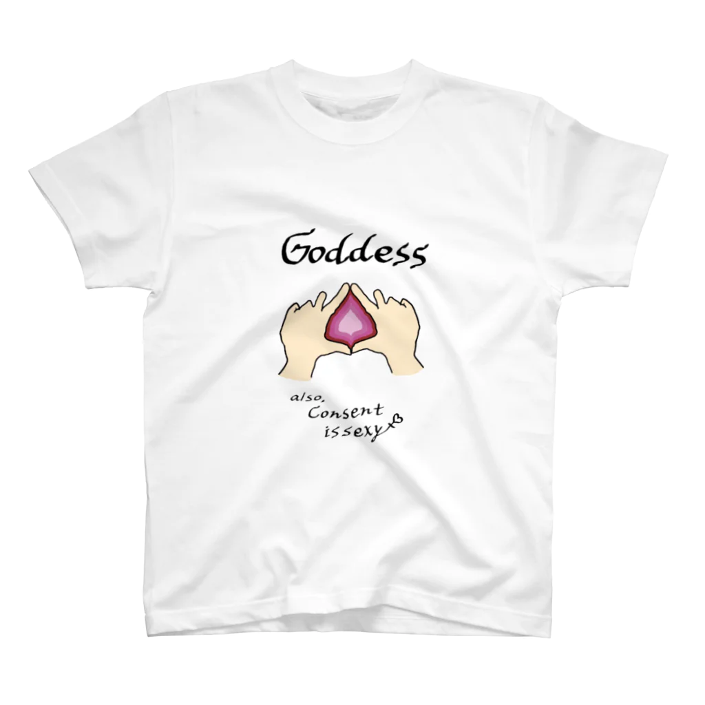 K＋K worksの【Goddess-pride&sexual consent】 Regular Fit T-Shirt