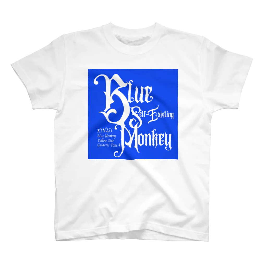 マヤ暦★銀河の署名★オンラインショップのKIN251青い自己存在の猿 Regular Fit T-Shirt