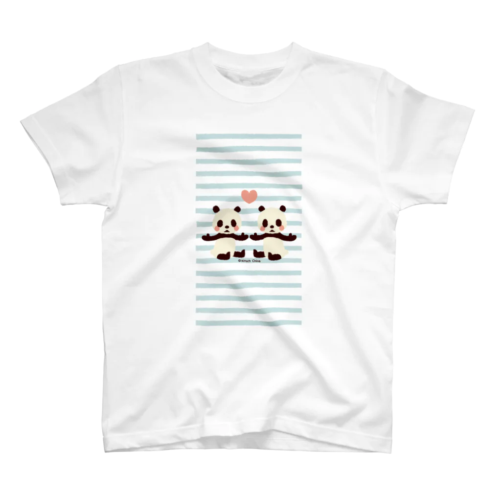 キッチュの双子の赤ちゃんパンダ Regular Fit T-Shirt