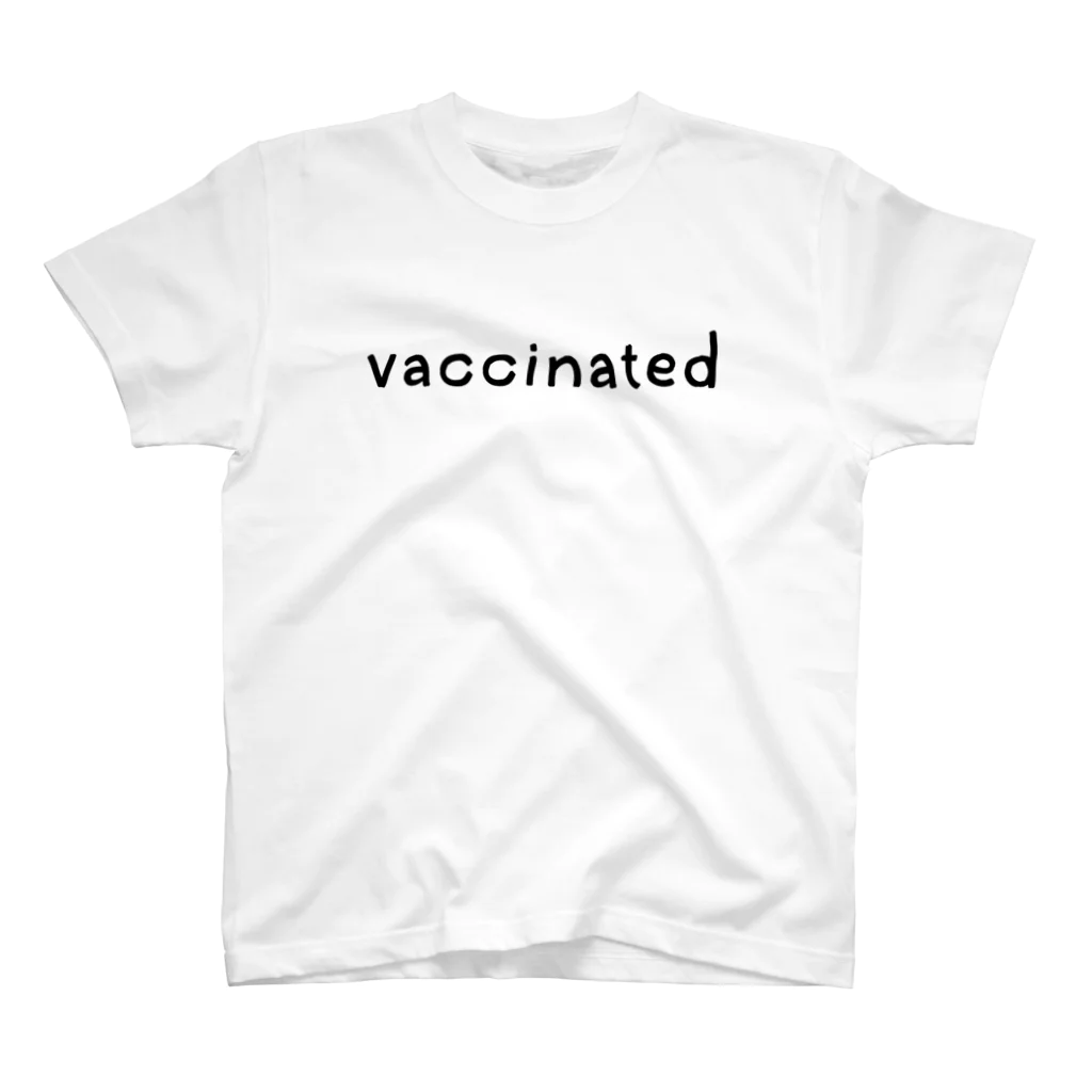 goodsgoodsのE_vaccinated ワクチン接種済み スタンダードTシャツ