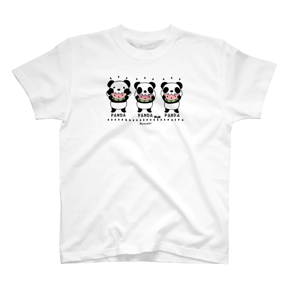 イラスト MONYAAT のズレちゃんとTWIN PANDAS Regular Fit T-Shirt