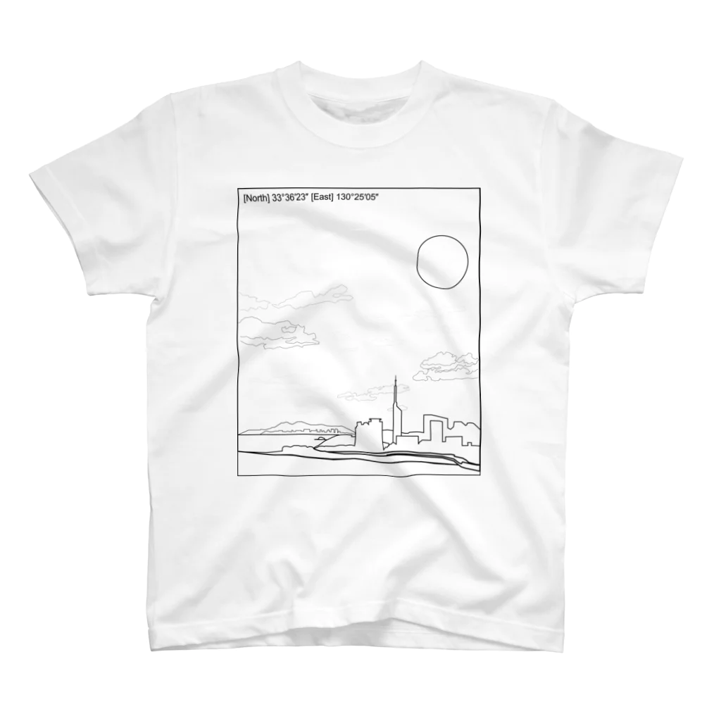 ご当地Tシャツ屋さん⁑HOMETOWN-Tshirtの福岡　FUKUOKA　CITY　T スタンダードTシャツ