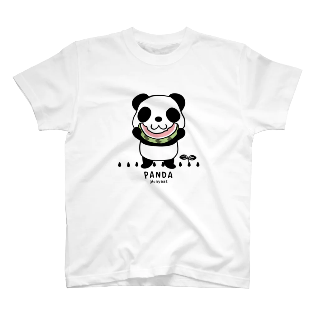 イラスト MONYAAT のスイカを食べるパンダちゃん*D Regular Fit T-Shirt