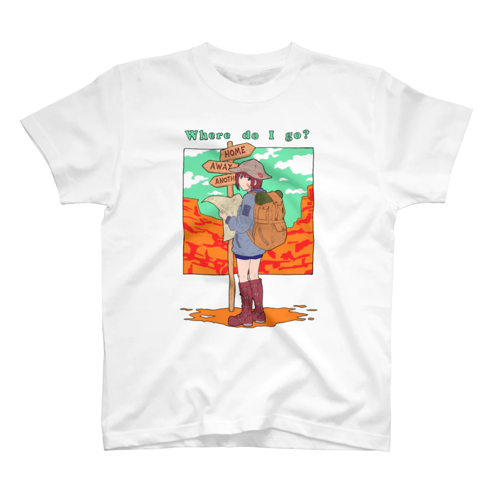 鹿羽サナトリウムのWhere do I go? スタンダードTシャツ