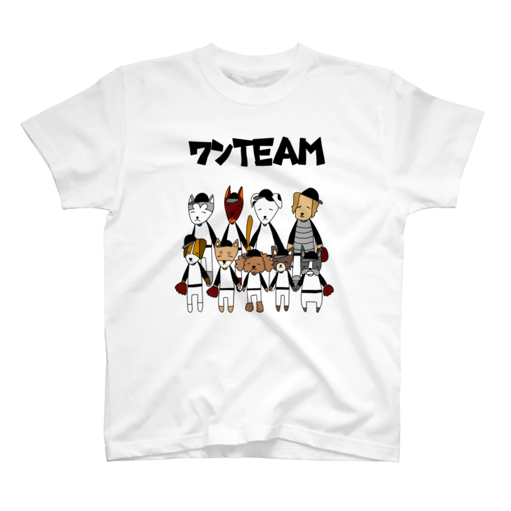 麦畑のワンTEAM(野球) Regular Fit T-Shirt