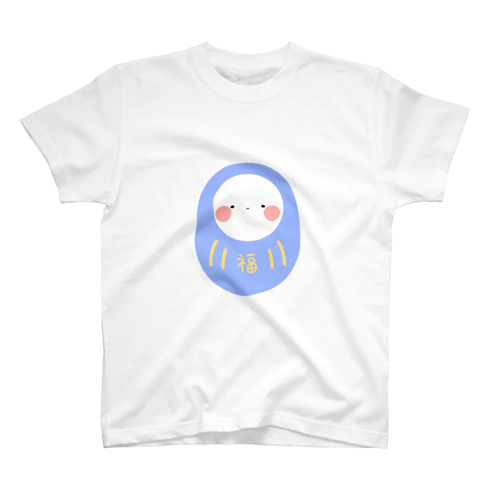 o-komeの気怠げだるま(青） Regular Fit T-Shirt