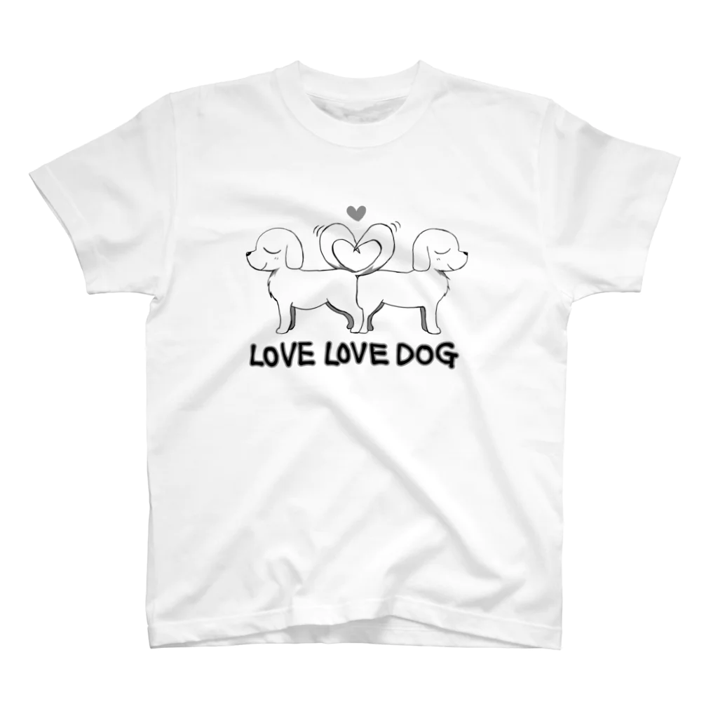 きょううんRRR・SUZURI支店のLOVE LOVE DOG スタンダードTシャツ