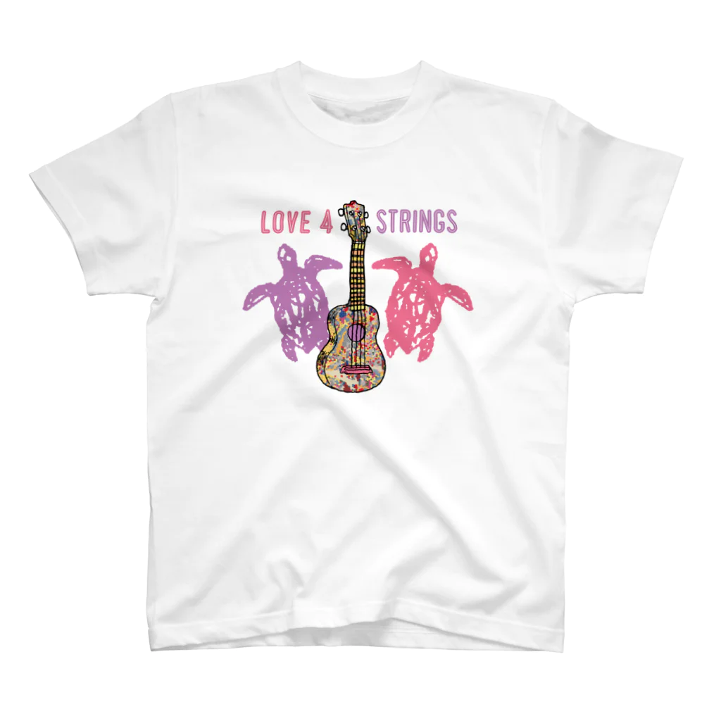 TAKESHI IS TAKESHIのUKULELE_love4strings スタンダードTシャツ