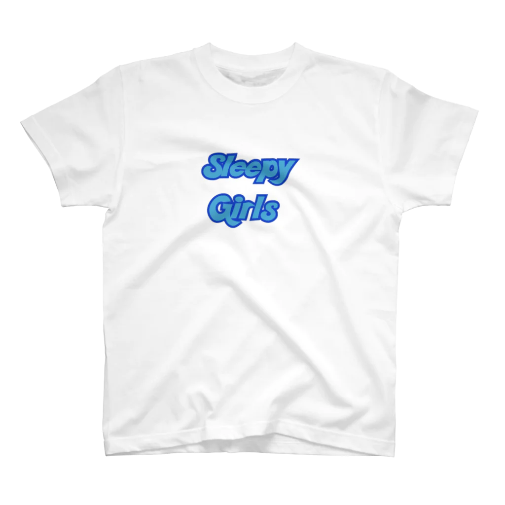 あおべしゅたろんのSleepy Girls -BLUE- スタンダードTシャツ