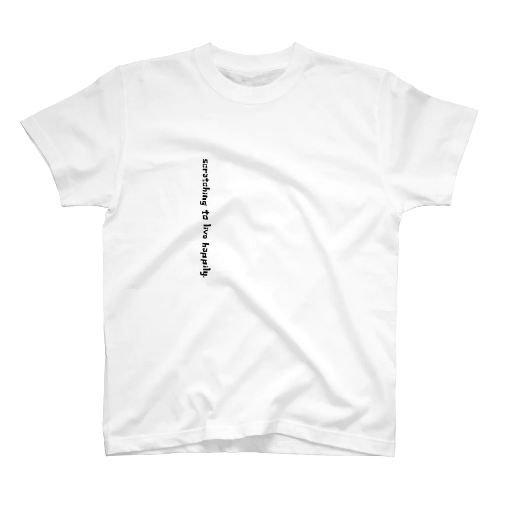 miya-OKINAWAのScratchingtolivehappily  Regular Fit T-Shirt