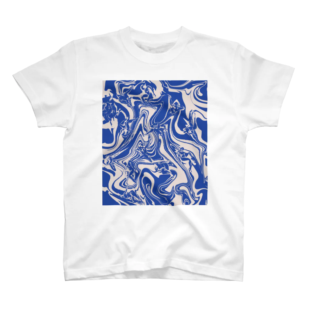 chabiのlady marble/square bl スタンダードTシャツ