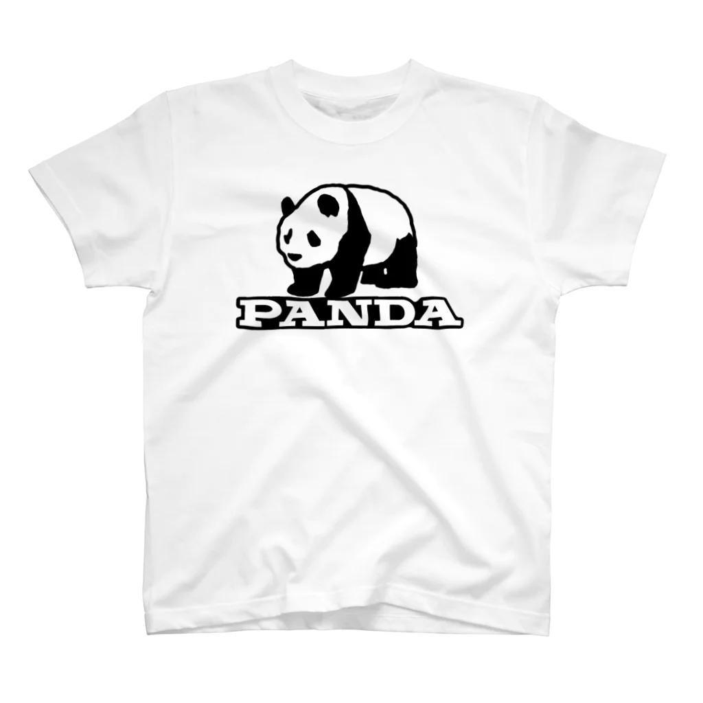 パンダスプンのTシャツ屋さんのPANDAパンダ エンブレム スタンダードTシャツ