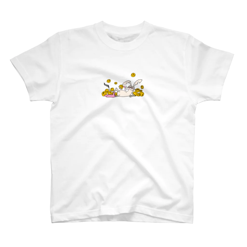 POPCORN のスマイルネズミィ Regular Fit T-Shirt