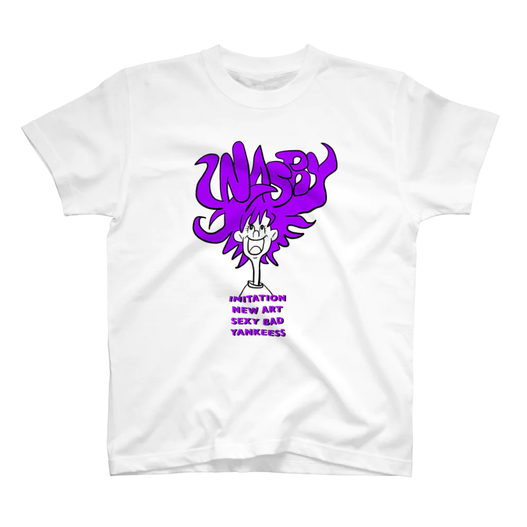 INASBY 髑髏毒郎のINASBY HAIR スタンダードTシャツ