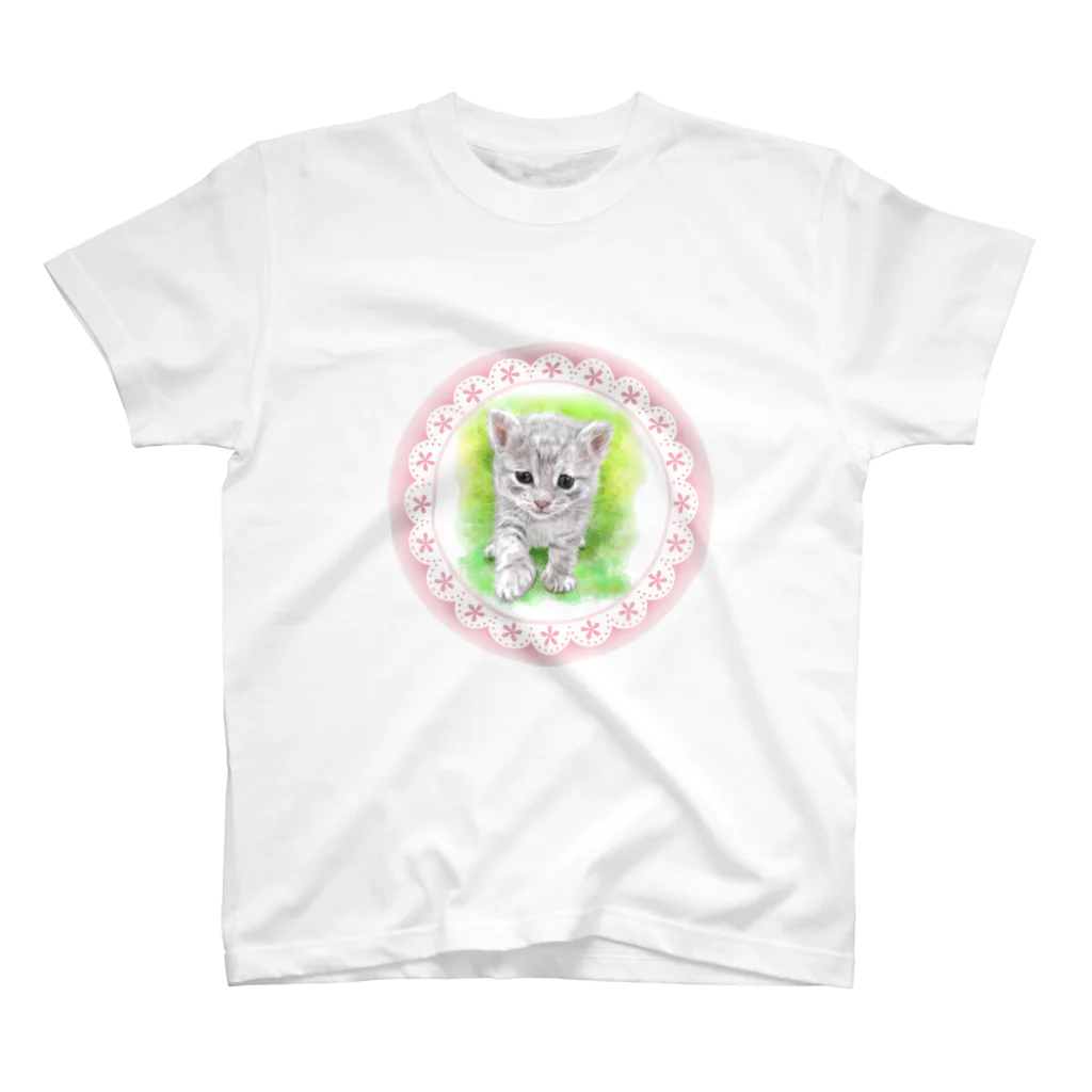 kinako-japanの子猫（保護猫）ちゃん スタンダードTシャツ