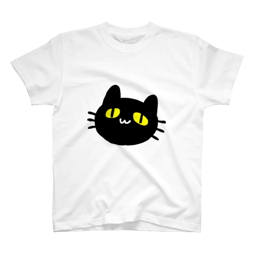 つくねのにゃにゃんこ(ブラック) スタンダードTシャツ