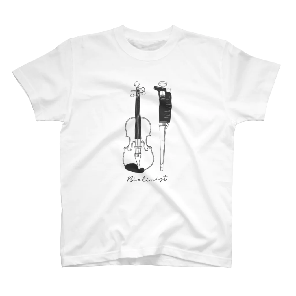 音楽ネタのBiolinist スタンダードTシャツ